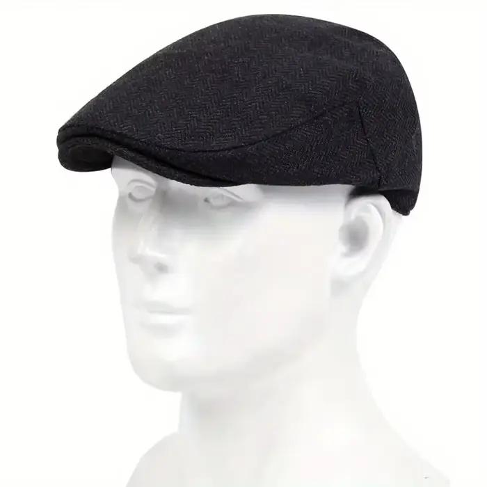 Bérets pour hommes style britannique 2025 – Nouveaux chapeaux en lin automne-été