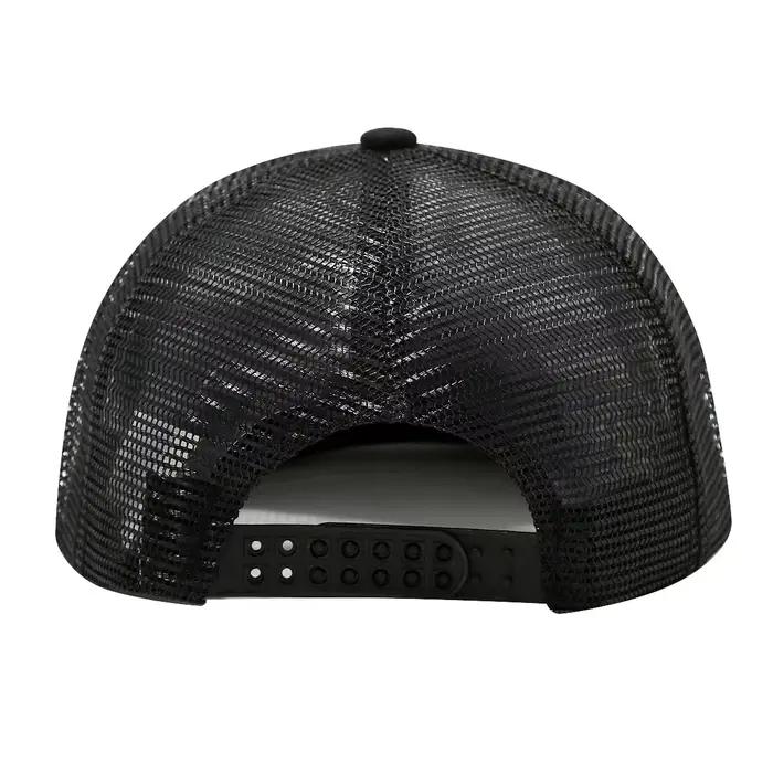 Chapeau en filet à bord plat 6 pièces hip-hop avec logo personnalisé