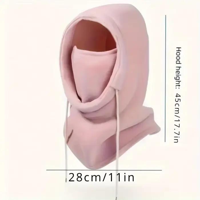 Chapeau Balaclava d'hiver unisexe - Masque coupe-vent avec cordon de serrage