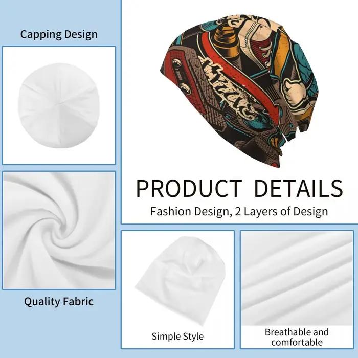 Bonnet fin à motif urbain pour hommes et femmes