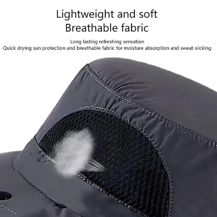 Chapeau de pêcheur protection UV chapeau de soleil pour hommes et femmes voyage en plein air chapeau de protection du visage polyestère été extérieur style élégant occasions spéciales