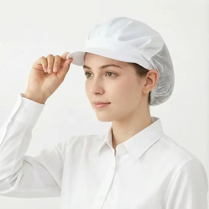 Casquette en maille pour le service alimentaire / Chapeau de travail - pour restaurant