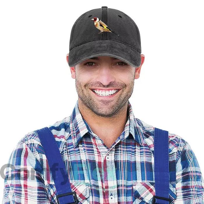 Casquette de Baseball graphique Goldfinch Bird Nature Art pour hommes et femmes