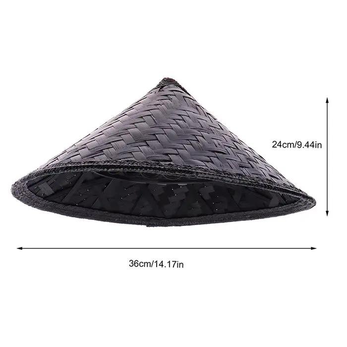 Offre spéciale chapeau samouraï paille chinois Cosplay japonais riz asiatique bambou conique chapeaux fête fermier cône décor casquette décorative
