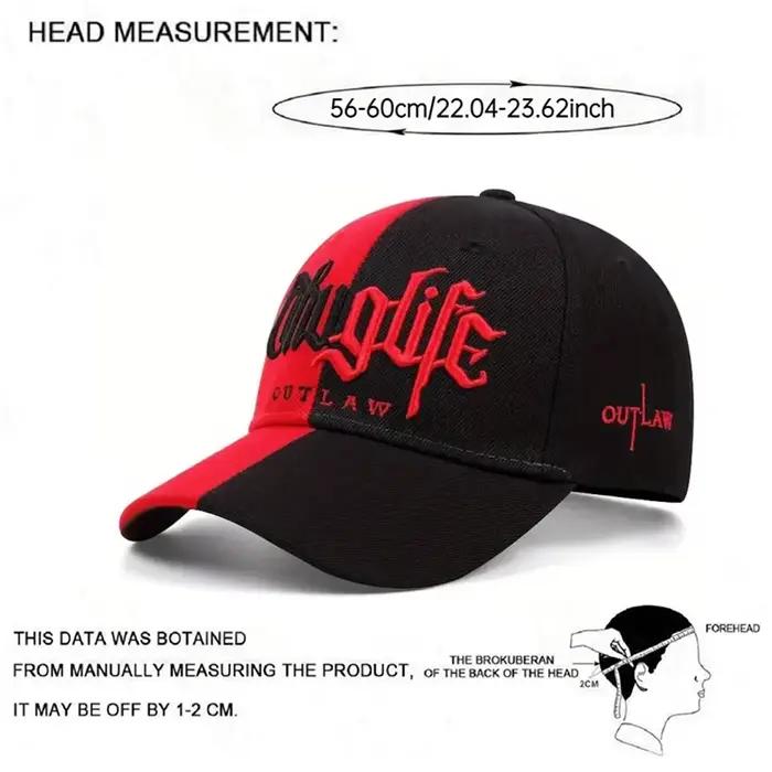 2025 Creative nouveau chapeau de baseball Riot LIFE brodé hommes rue Hip Hop skateboard
