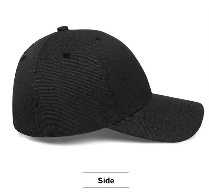 Casquette de Baseball noire unisexe pour hommes et femmes