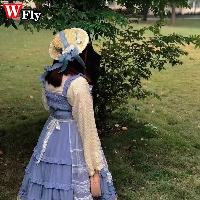 Harajuku-Chapeau de soleil en paille pour femmes et filles