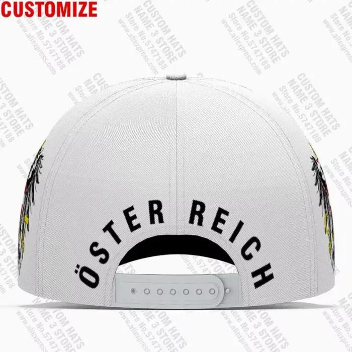 Casquettes de Baseball autriche personnalisées en 3d