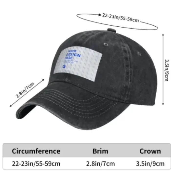 Casquette de baseball en denim Deus Vult Crusader Cross Jerusalem Knight Templar chapeau rétro réglable unisexe pour hommes et femmes style vintage et moderne pour les quatre saisons occassions décontractées et cadeaux speciaux