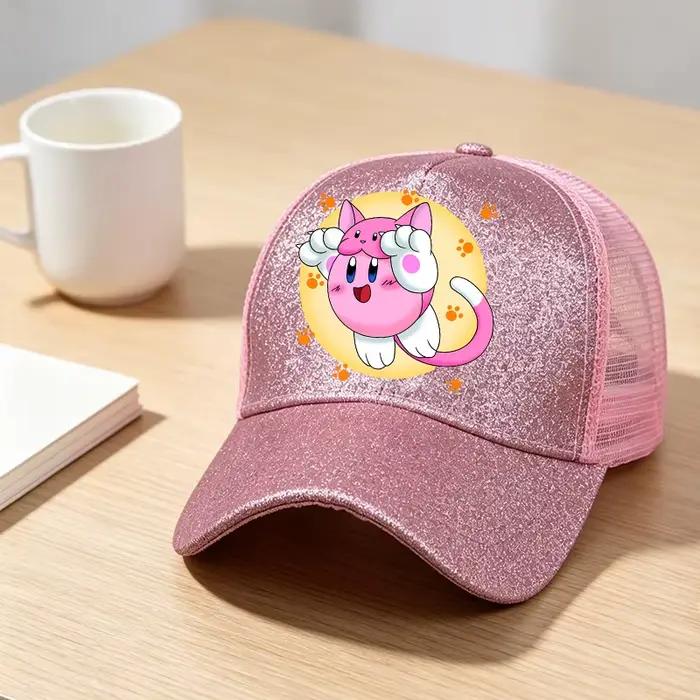 Casquette de baseball Kawaii Kirby Shiny Hat pour femme