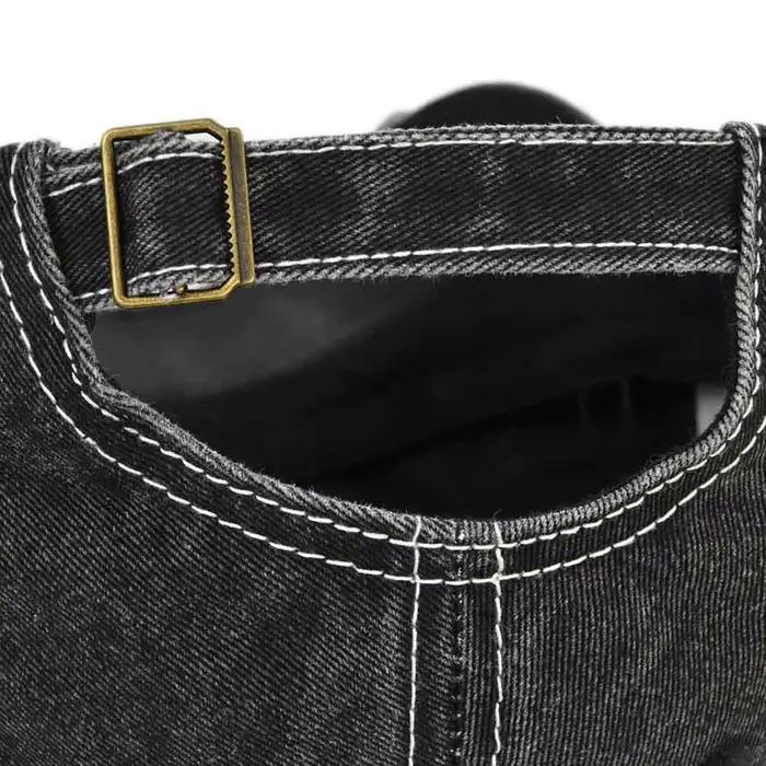 Casquette de baseball déchirée en denim vintage protection solaire style sport streetwear pour hommes et femmes occasions spéciales années 90 urbaine minimaliste eco-friendly