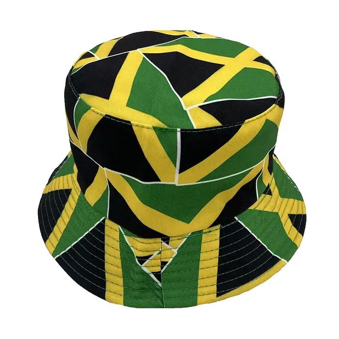 Bocca Jamaïque seau chapeau drapeau Panama pêcheur chapeaux hommes femmes