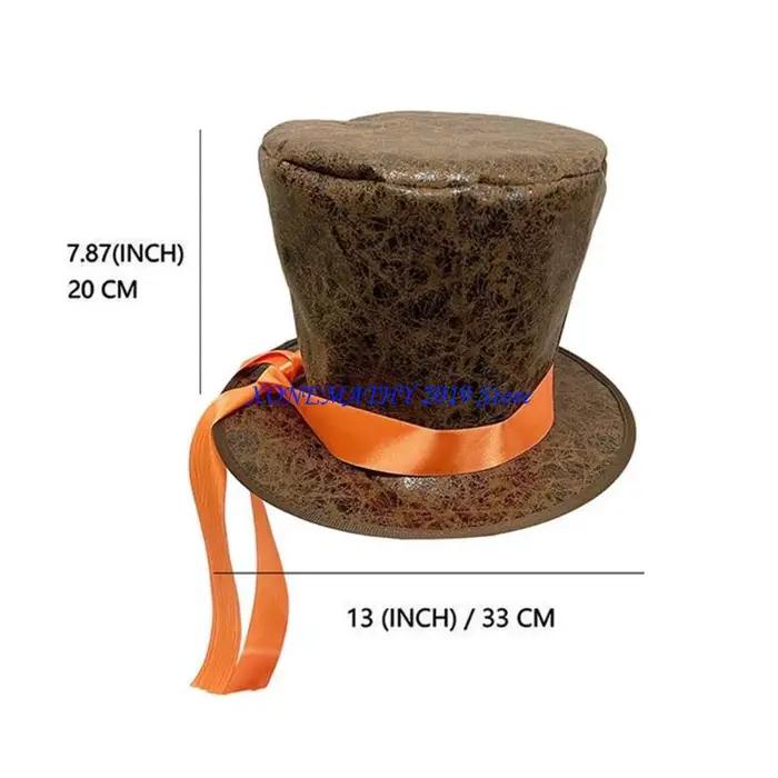 Chapeau seau avec ceinture en ruban mandarine F42F