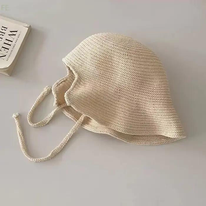 Chapeaux de soleil en paille de lin style Regency pour femmes