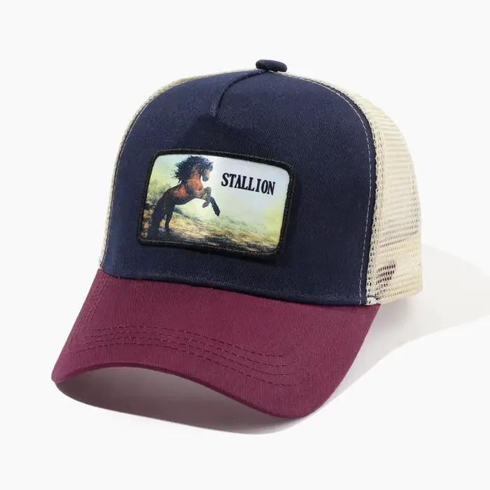 Casquette de baseball protection solaire en polyester brodée cheval bec de canard style sportif pour femmes occasions diverses
