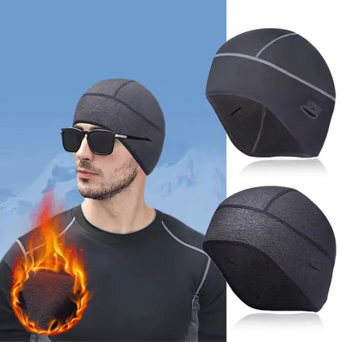 Casquette de cyclisme d'hiver coupe-vent thermique