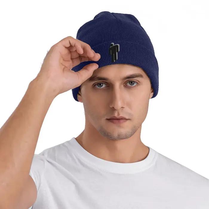 Bonnet tricoté skullie pour homme et femme en polyester multicolore et saisonnier pour activités extérieures et occasions spéciales