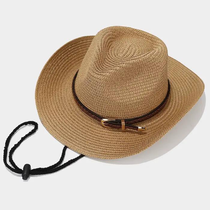 Un incontournable pour les fêtes en plein air ! Chapeau de cowboy panaméen de style occidental