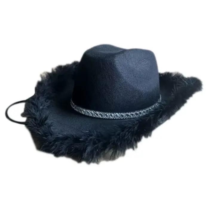 Chapeau de cow-girl à paillettes pour femmes
