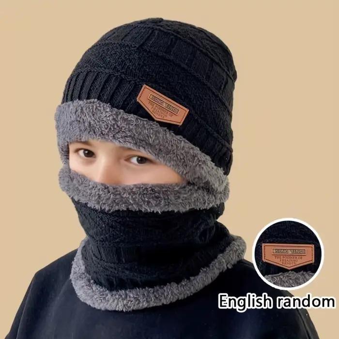 Ensemble de bonnets chauds épais pour garçons