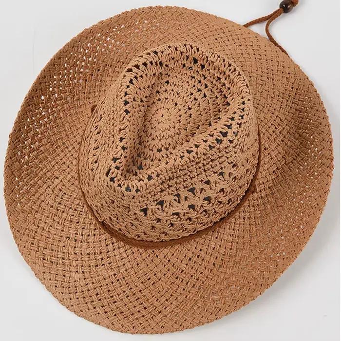 Chapeau de paille doux Panama pour hommes et femmes