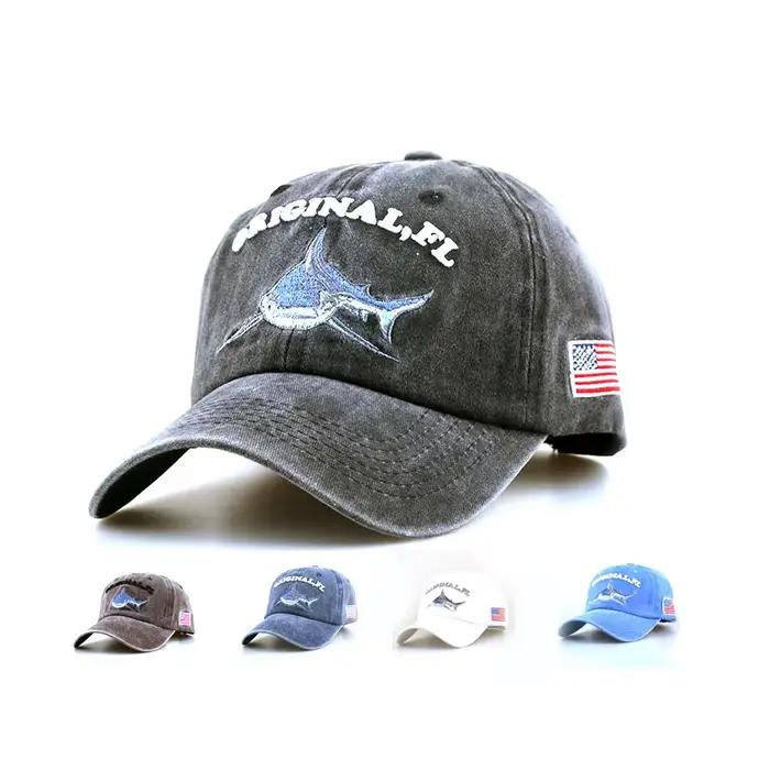 Chapeau de baseball à broder en style FL Shark