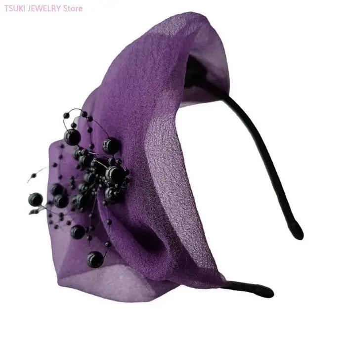 62KE – chapeau fascinant à nœud papillon élégant