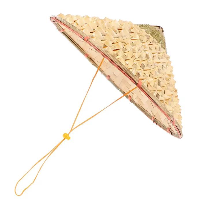 Chapeau décoratif tissé en bambou de Style chinois