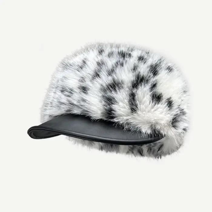 Chapeau en fausse fourrure pour femme