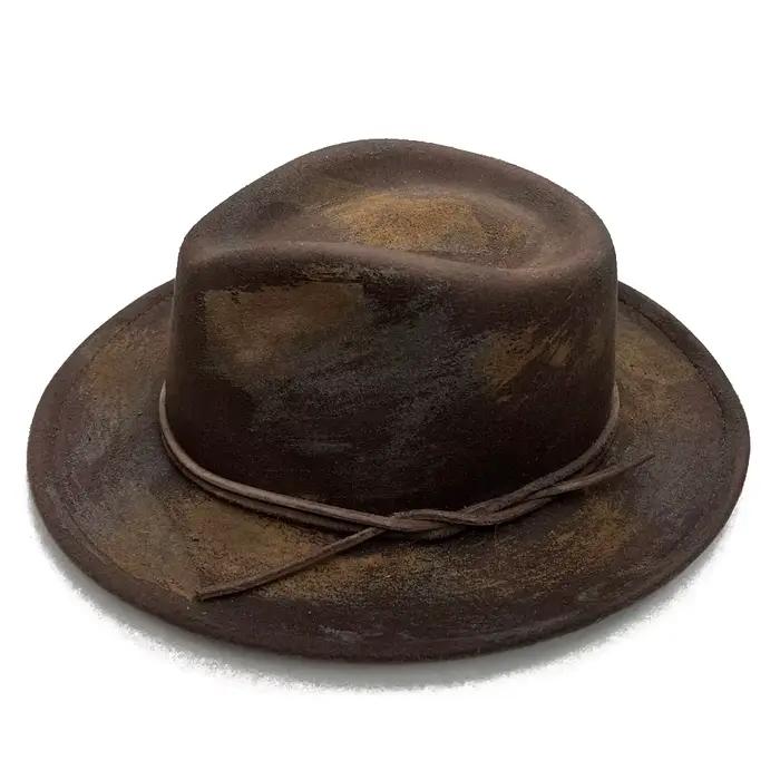 Fedora rétro polyvalente en polyester pour hommes et femmes, élégante et résistante, idéale pour toutes les saisons et les occasions extérieures