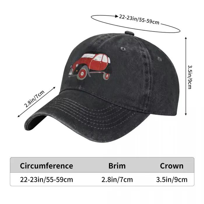Casquette de baseball unisexe Citron 2cv Charleston rétro