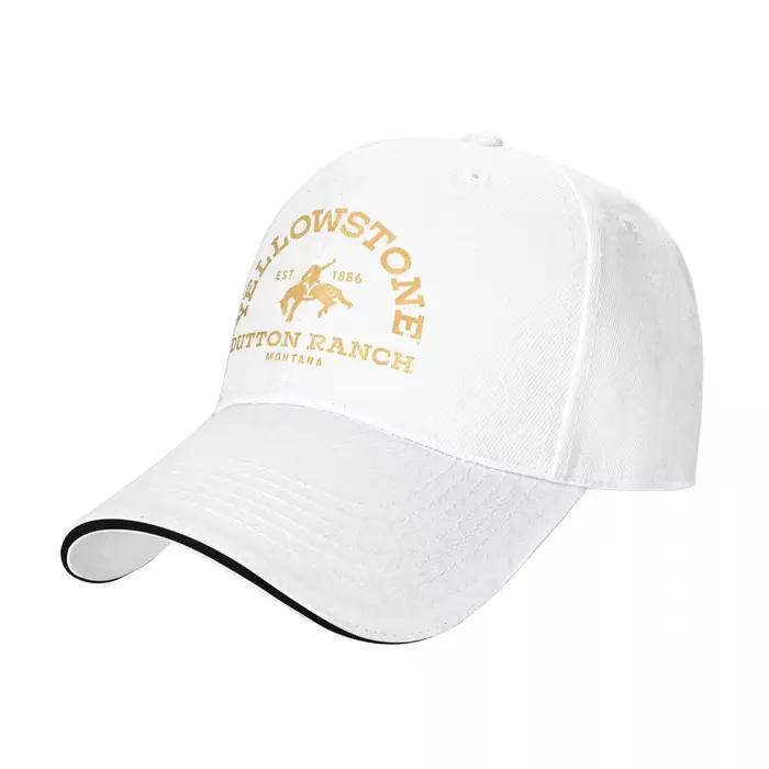 Yellowstone-Casquette de baseball décontractée avec logo vintage pour adultes