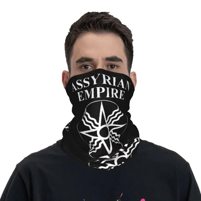 Bandana Cache-cou Masque Foulard Multifonction Bandeau Pêche Adulte Lavable - Symbole de l'Empire Assyrien Shamath le Dieu du Soleil