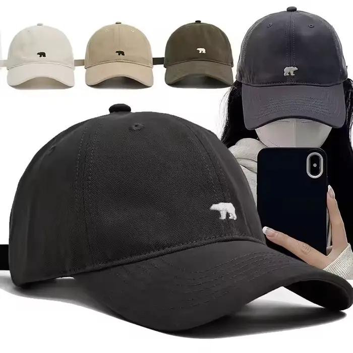 Casquette de baseball élégante brodée motif ours