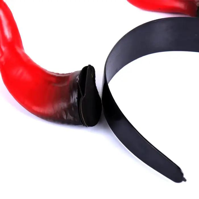 Couvre-chef en corne de diable rouge gothique pour cosplay reine noire accessoire de costume carnaval halloween fête noël