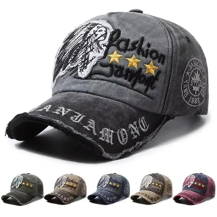Quatre saisons nouvelle casquette de Baseball rétro en détresse décontracté Sports de plein air chapeau printemps et