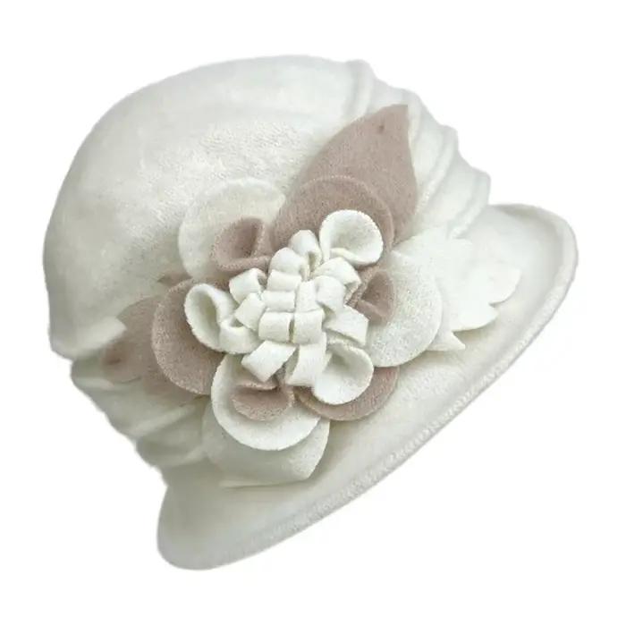 Chapeau de Cérémonie en Laine d'Agneau pour Femme