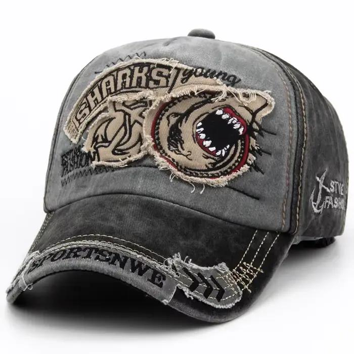 CNTANG hommes casquette de Baseball coton mode requin broderie décontracté visière chapeau pour femmes Snapback marque Hip Hop casquettes unisexe Gorras