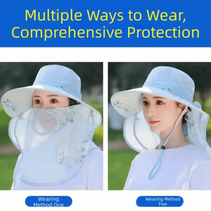 Chapeau de pêche pour femme avec protection solaire UV