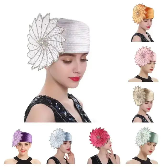 Chapeau fascinateur de banquet pour femme – Derby Kentucky en satin