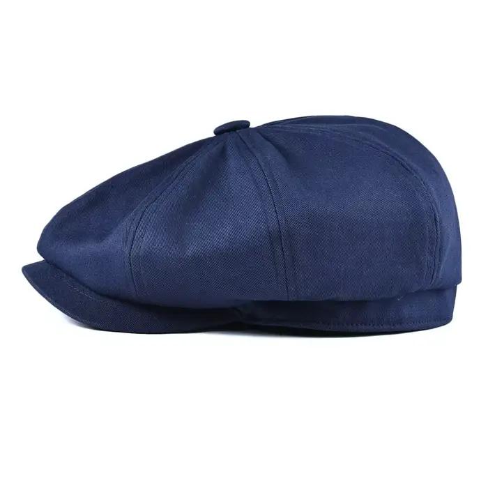 BOTVELA casquette gavroche hommes sergé coton chapeau 8 panneau