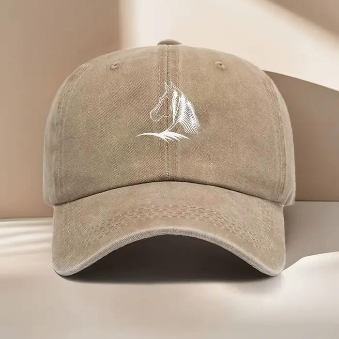 Casquette de Baseball imprimée cheval pour femmes