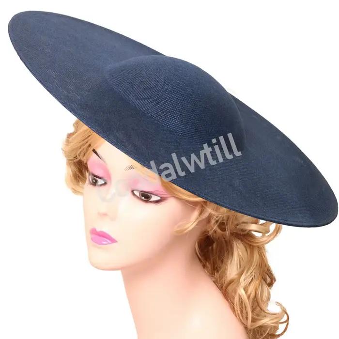 40CM rouge grande Base de fascinateur femmes mariage Derby chapellerie casquette bricolage cheveux accessoires mariée