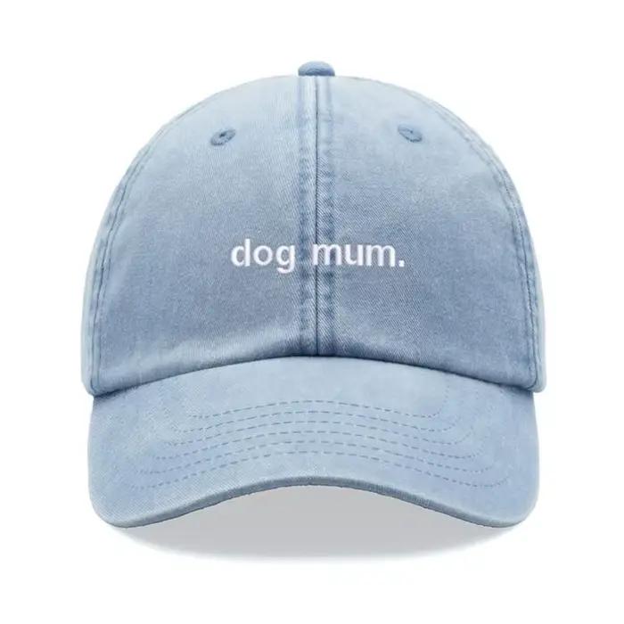 1 pièce, « maman chien ». Casquette de baseball vintage lavée Kanye pour femmes