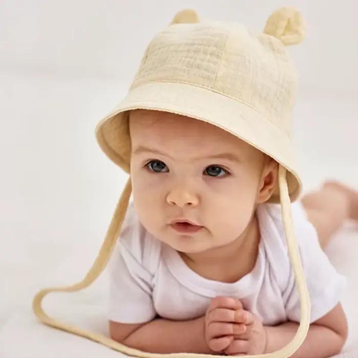 Chapeaux de bébé en mousseline pour filles et garçons
