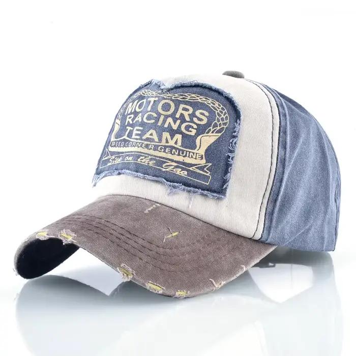 10 Types classique rétro Patchwork couleur bloquée chapeau de Baseball mode tendance extérieur parasol lavé Style mis à