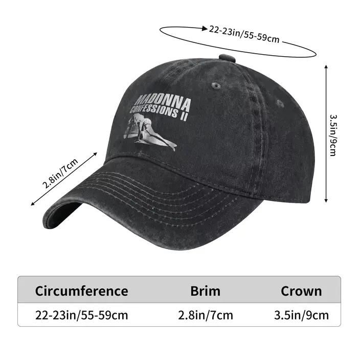 Casquette de baseball Madonna Confessions II Polyester Multifonction Hommes Femmes Occasions Décontractées Saisons Toutes
