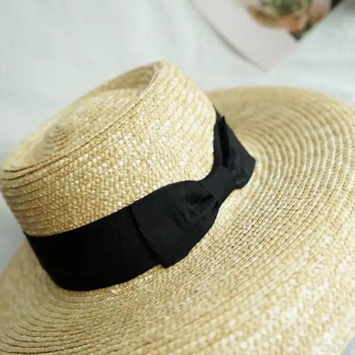 Chapeau de paille à grand bord pour femme