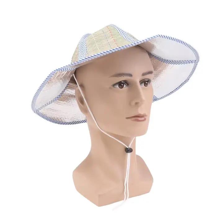 Chapeau de soleil pliable double face à large bord