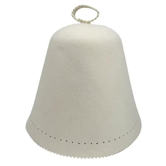 Chapeau de sauna australien en laine mérinos de qualité supérieure pour hommes et femmes blanc